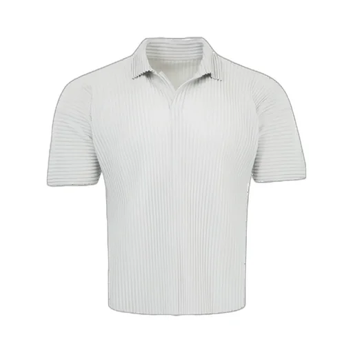 Plissé-Effect Polo Shirt