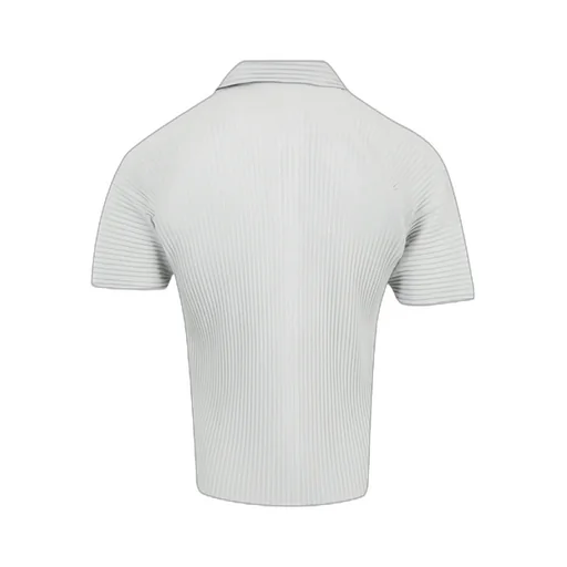 Plissé-Effect Polo Shirt