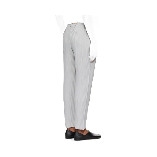 Pleated Straight-Leg Trousers