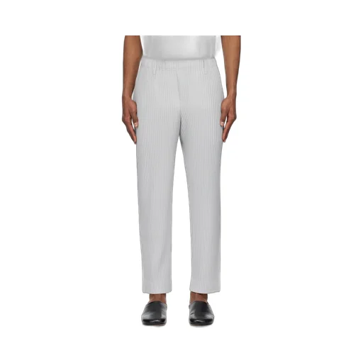 Pleated Straight-Leg Trousers