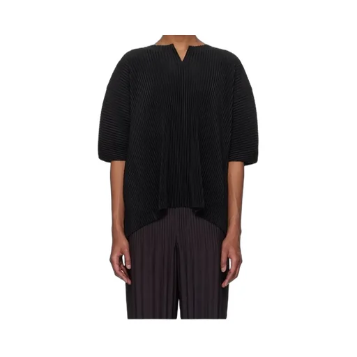 Short-Sleeved Knitted T-Shirt