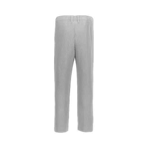 Pleated Straight-Leg Trousers