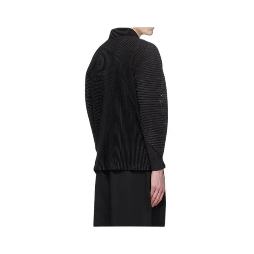 Long-Sleeved Mesh Shirt