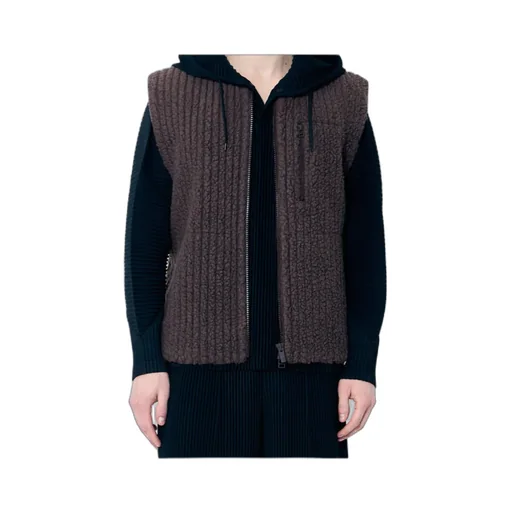 Fleeced Pleats Gilet