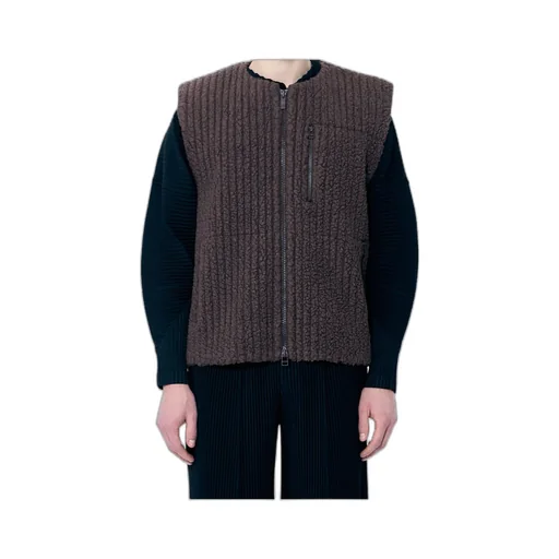 Fleeced Pleats Gilet