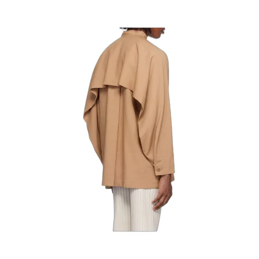 Stand-Collar Long-Sleeved Shirt