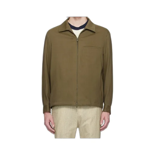 Relaxed-Fit Zipped Overshirt