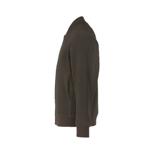 Button-Detailed Pleated Jacket