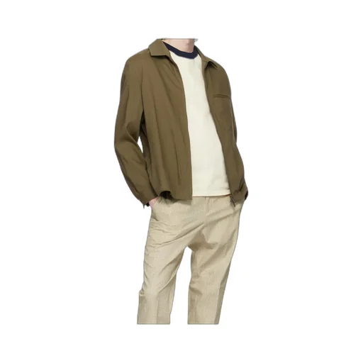 Relaxed-Fit Zipped Overshirt