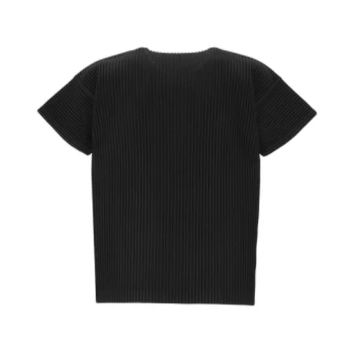 Pleated Crewneck T-Shirt