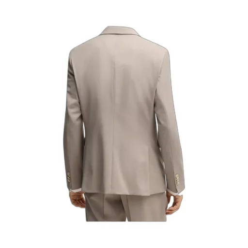 Micro-Patterned Stretch Cloth Three-Piece Suit