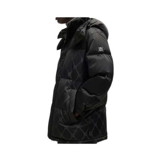 Water-Repellent Parka Jacket With Signature Jacquard
