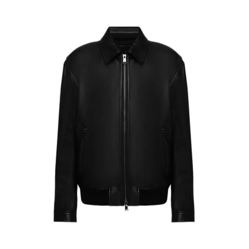 Leather Bomber Jacket