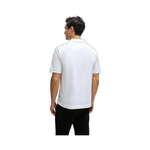 Embroidered Monogram Cotton Polo Shirt