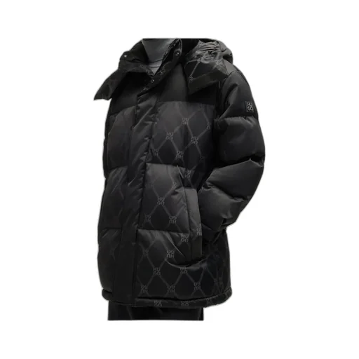 Water-Repellent Parka Jacket With Signature Jacquard