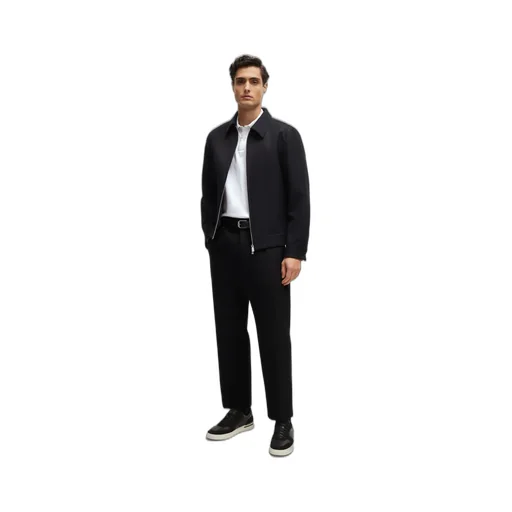 Embroidered Monogram Cotton Polo Shirt