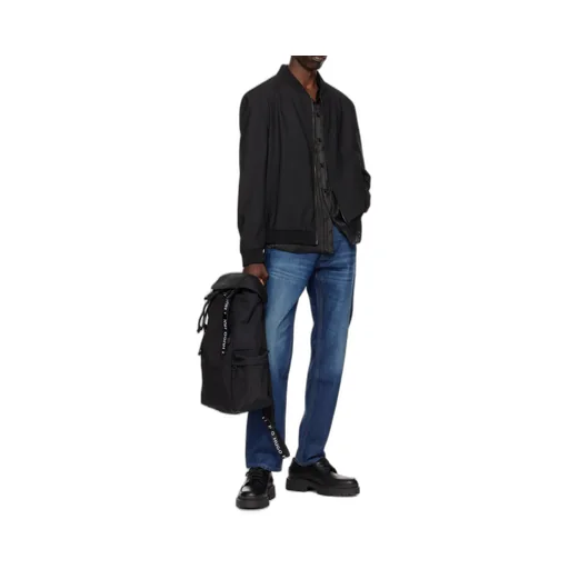 Right-Collar Zipper Casual Jacket