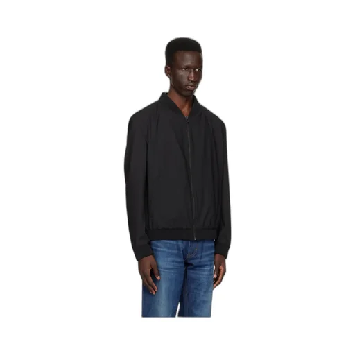 Right-Collar Zipper Casual Jacket
