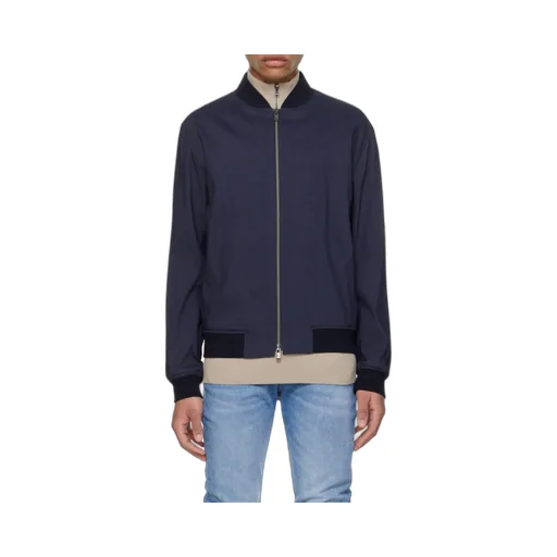 Right-Collar Zipper Casual Jacket