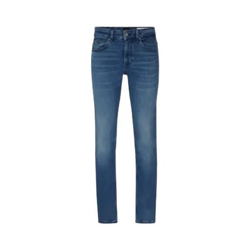 Mid-Rise Tapered-Leg Jeans
