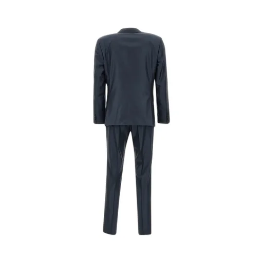 Single-Breasted Wool Blend Suit