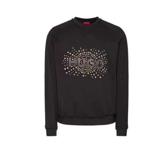 Logo-Studded Cotton Sweatshirt