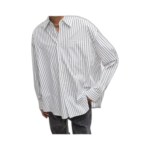 Striped Cotton Poplin Oversized Shirt