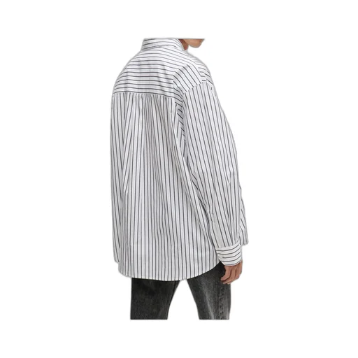 Striped Cotton Poplin Oversized Shirt