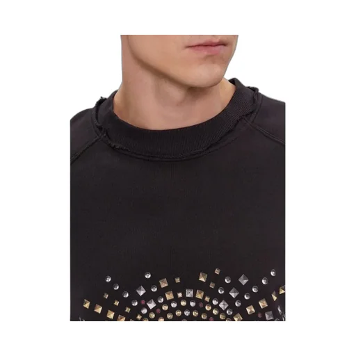 Logo-Studded Cotton Sweatshirt