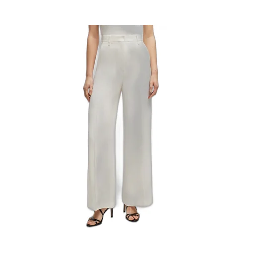 High-Waist Crepe Palazzo Pants