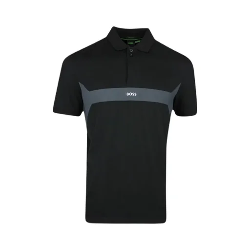 Colour-Block Short-Sleeved Polo Shirt
