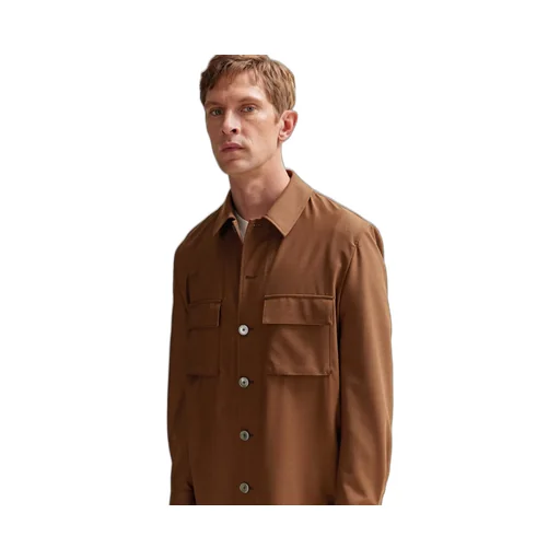 MÉLange-Effect Shirt Jacket