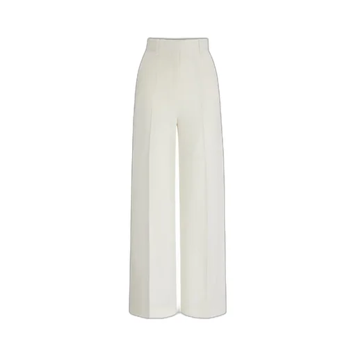 High-Waist Crepe Palazzo Pants