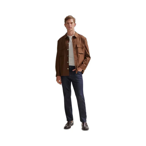 MÉLange-Effect Shirt Jacket