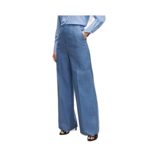 High-Waist Wide-Leg Trousers
