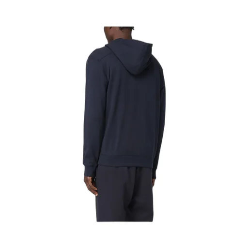 Logo Patch Zio-Up Drawstring Hoodie