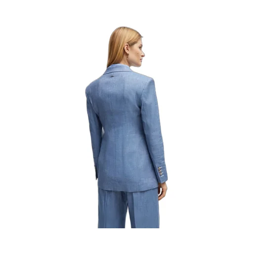 Single-Breasted Twill Blazer