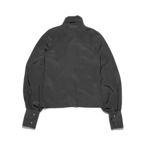 Crepe-De-Chine Pussy-Bow Shirt