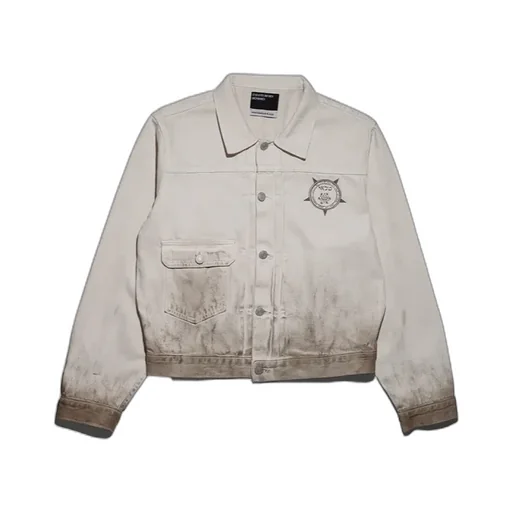Type Viii Buttoned Distressed Denim Jacket