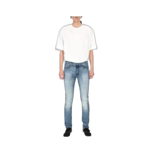 Ripped Low-Rise Skinny Jeans