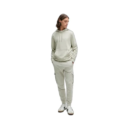 Logo Patch Drawstring Hoodie