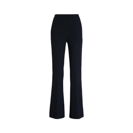 High-Waisted Flared Trousers