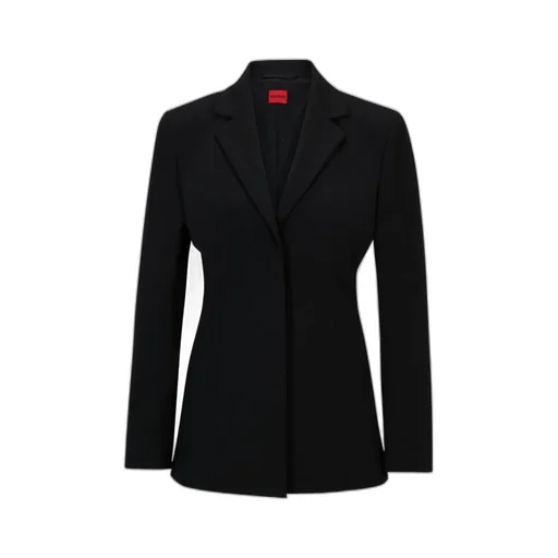 Single-Breasted Logo-Patch Blazer