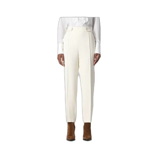 High-Waisted Tapered Trousers