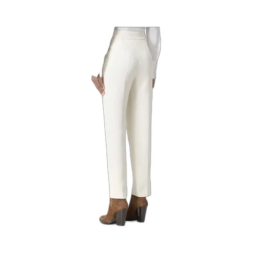 High-Waisted Tapered Trousers
