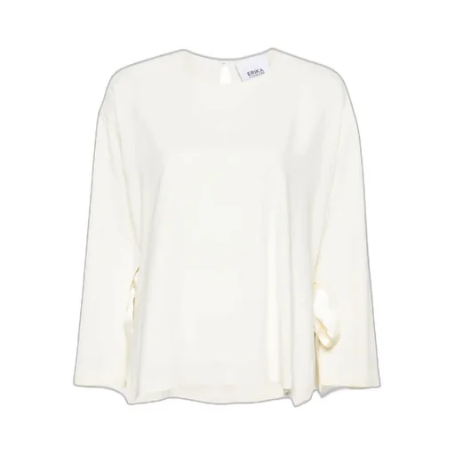 Wide Open-Sleeves Blouse