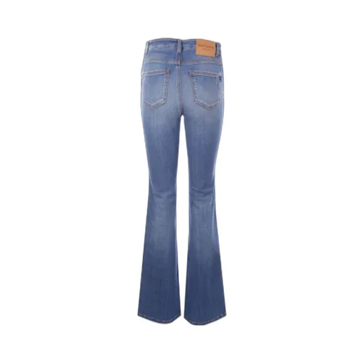 Embroidered Flared-Leg Jeans