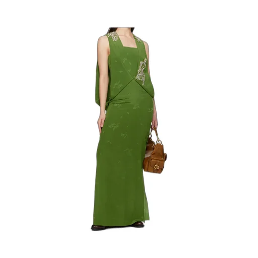 Sleeveless Drape Gown
