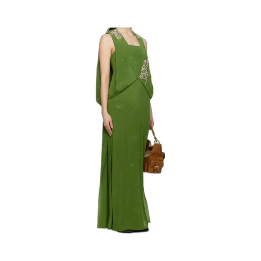 Sleeveless Drape Gown