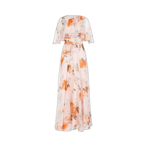 Floral-Print Silk Maxi Dress